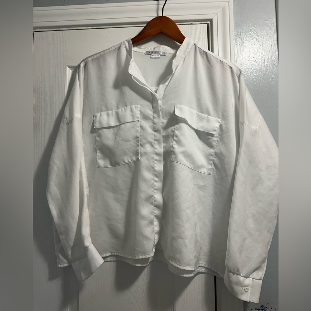 Sheer White Blouse